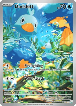 Ducklett 109/086 Holo White Flare