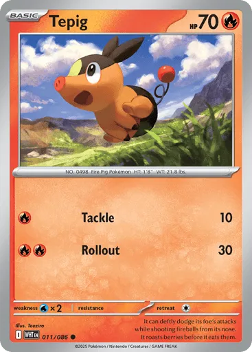 Tepig 011/086 White Flare