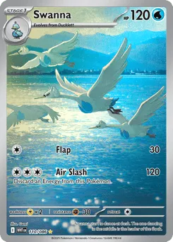 Swanna 110/086 Holo White Flare