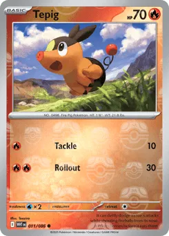 Tepig 011/086 Master Ball White Flare