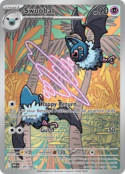 Swoobat 120/086 Holo White Flare