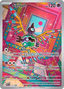 Sigilyph 121/086 Holo White Flare