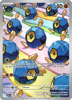 Roggenrola 127/086 Holo White Flare