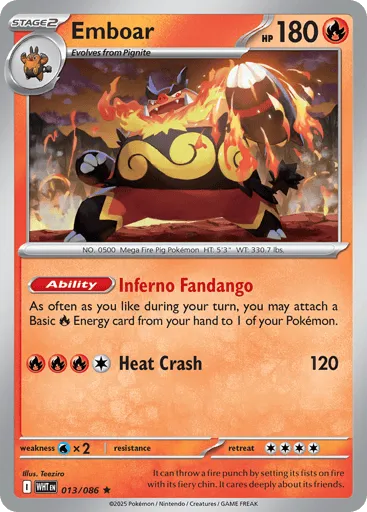 Emboar 013/086 White Flare