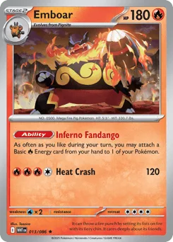 Emboar 013/086 White Flare