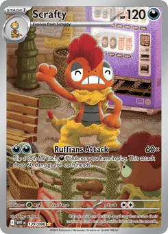 Scrafty 139/086 Holo White Flare