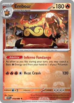 Emboar 013/086 Master Ball White Flare