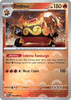 Emboar 013/086 Poké Ball White Flare