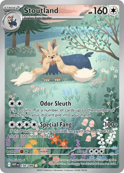 Stoutland 156/086 Holo White Flare