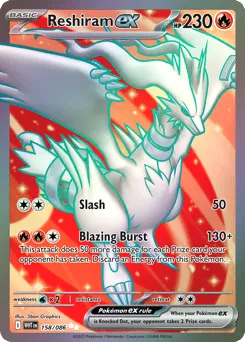 Reshiram ex 158/086 Holo White Flare