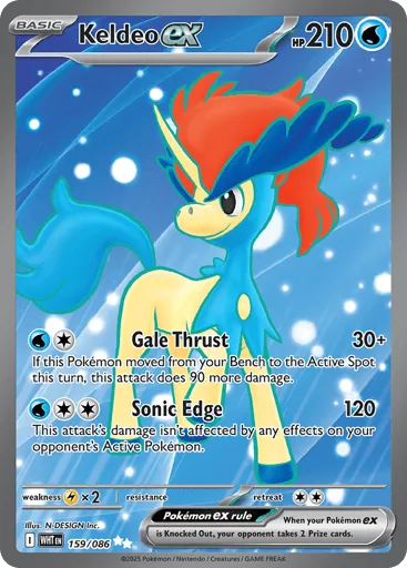 Keldeo ex 159/086 White Flare