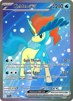 Keldeo ex 159/086 Holo White Flare