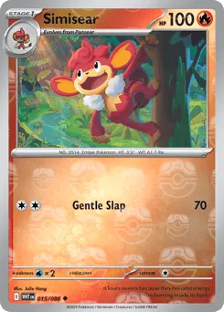 Simisear 015/086 Master Ball White Flare