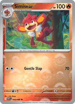 Simisear 015/086 Poké Ball White Flare