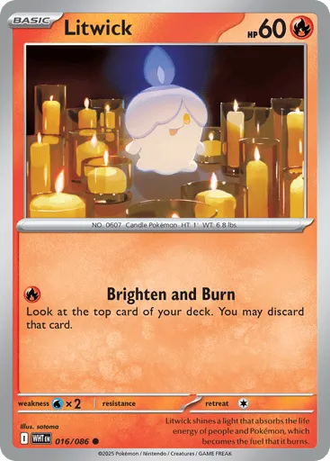 Litwick 016/086 White Flare