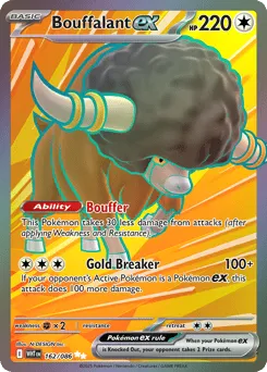 Bouffalant ex 162/086 Holo White Flare