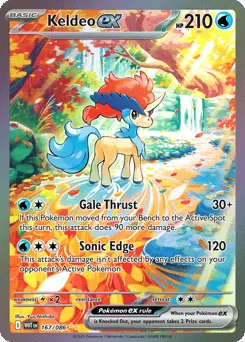 Keldeo ex 167/086 Holo White Flare