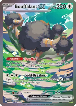 Bouffalant ex 170/086 Holo White Flare