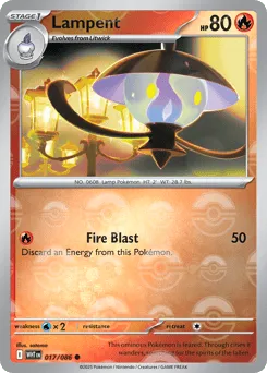 Lampent 017/086 Poké Ball White Flare