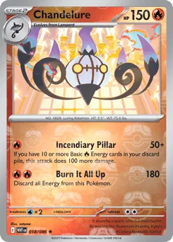 Chandelure 018/086 Master Ball White Flare