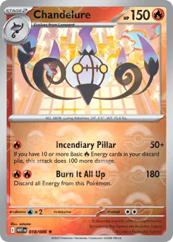 Chandelure 018/086 Poké Ball White Flare
