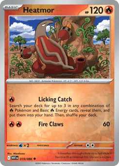 Heatmor 019/086 Reverse Holo White Flare