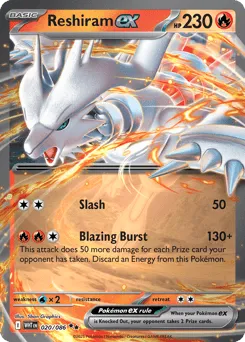 Reshiram ex 020/086 Holo White Flare
