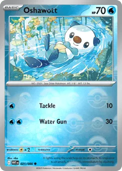 Oshawott 021/086 Poké Ball White Flare