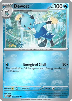 Dewott 022/086 Master Ball White Flare