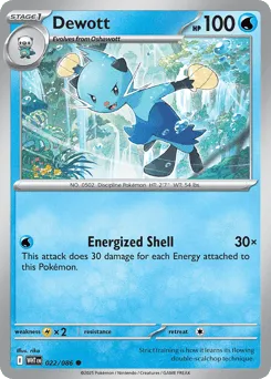 Dewott 022/086 Normal White Flare