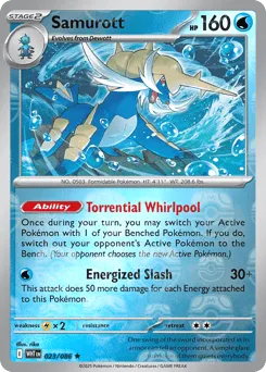 Samurott 023/086 Master Ball White Flare