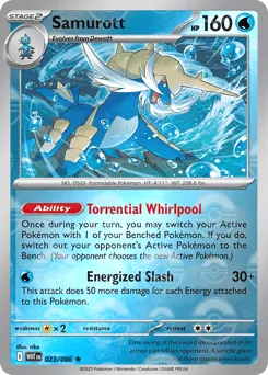 Samurott 023/086 Poké Ball White Flare