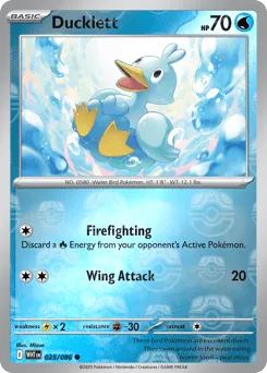Ducklett 025/086 Master Ball White Flare