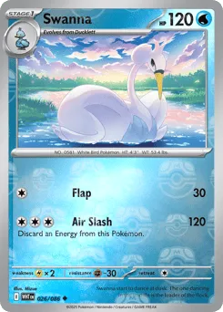 Swanna 026/086 Master Ball White Flare