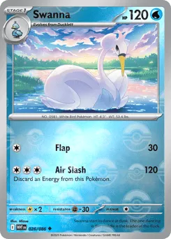 Swanna 026/086 Poké Ball White Flare