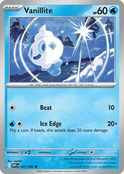 Vanillite 027/086 Normal White Flare