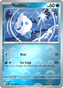 Vanillite 027/086 Poké Ball White Flare