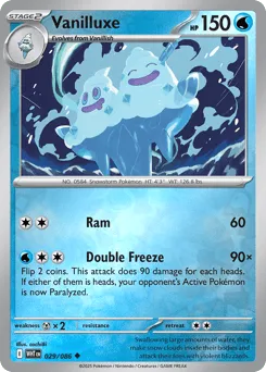 Vanilluxe 029/086 Reverse Holo White Flare