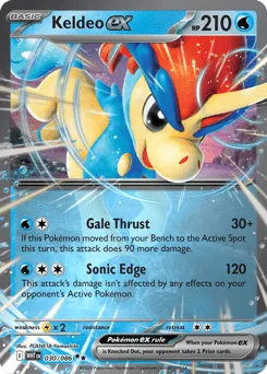 Keldeo ex 030/086 Holo White Flare