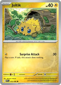 Joltik 033/086 Reverse Holo White Flare
