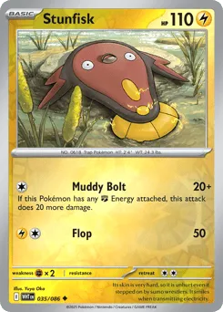 Stunfisk 035/086 Reverse Holo White Flare