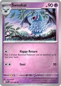Swoobat 037/086 Reverse Holo White Flare