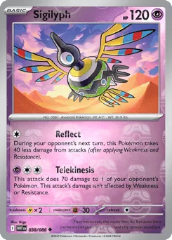 Sigilyph 038/086 Master Ball White Flare