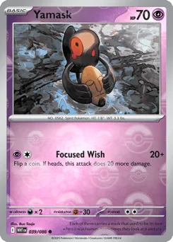 Yamask 039/086 Poké Ball White Flare