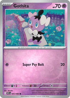Gothita 041/086 Reverse Holo White Flare