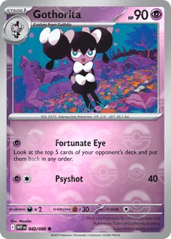 Gothorita 042/086 Poké Ball White Flare