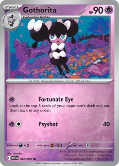 Gothorita 042/086 Reverse Holo White Flare