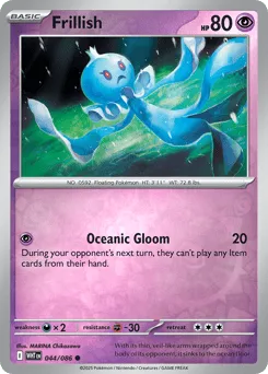 Frillish 044/086 Reverse Holo White Flare