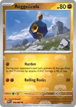Roggenrola 046/086 Master Ball White Flare