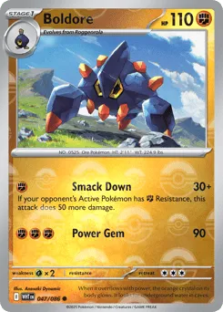 Boldore 047/086 Poké Ball White Flare